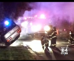 An Off-Duty Prison Guard Heroically Saves the Lives of 3 Teens From Burning Car Crash