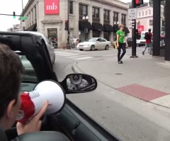 Man With A Megaphone Drives Around Giving Random Compliments To Strangers
