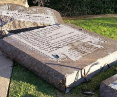 Man Who Allegedly Smashed Ten Commandments Monument Is a Devout Christian, Says Mom: 'In His Right Mind It Would Break His Heart'