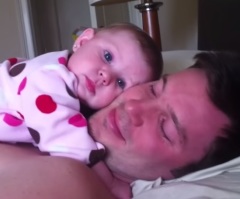 When This Father Snaps His Fingers, the Baby Takes a Nap