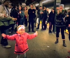 Little Girl Dances While Waiting for the Train – She Brightened Everyone's Day!
