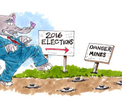 Republicans Tiptoe Through an Electoral Minefield