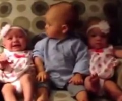 Little Boy is Adorably Bewildered by Twin Babies – His Reaction Will Light Your Face Up!