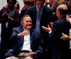 Former President George H.W. Bush Hospitalized in Houston With Shortness of Breath