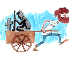 A Praying Soldier Falls to Secular Pressure