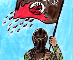 ISIS' Bloody Flag Waves On