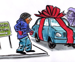 A Gift of Wheels For the Man Who Walks 20 Miles to Work