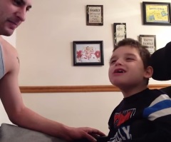 Loving Father Transforms Son With Special Needs Into a Good Mood With This!