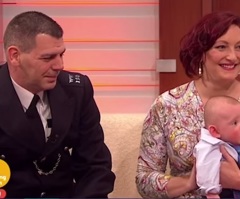 Police Officer Saves the Life of a Newborn Baby That Suddenly Stops Breathing