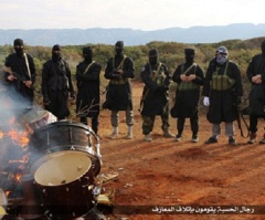 ISIS Militants Attack Music in Burning of 'Un-Islamic' Drums and Other Instruments in Libya