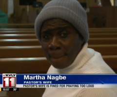 Pastor's Wife Fined for Praying Too Loud on City Sidewalk