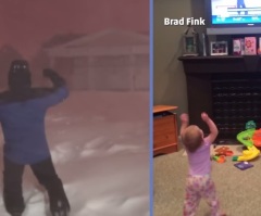 This Toddler's Reaction to a Weatherman's Joy Will Make Your Snow Day Feel Warmer