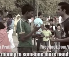 Visually Impaired Street Vendor Displays the True Meaning Of Wealth – Money Doesn't Make You Rich!