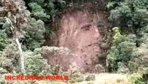 'Face of Jesus' Appears on Colombia Hillside Following Landslide; Crowds of Worshipers Flock to Site