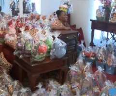 Woman Makes Over 500 Easter Baskets Full of Treats and Love for All the Children!