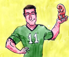 Tim Tebow Gets a Philadelphia Pretzel!