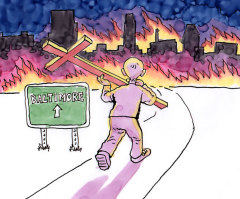 Can The Cross Fight The Flames Of Baltimore?