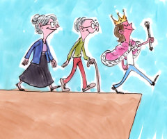 Why Are the Old Following the Young?