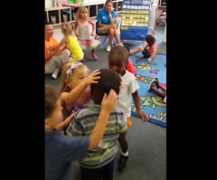 This Little Boy Gets The Most Adorable Reaction When He Returns to Kindergarten – So Adorable!