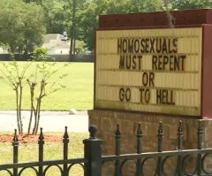 Florida Pastor Defends Church Sign That Says 'Homosexuals Must Repent or Go to Hell'