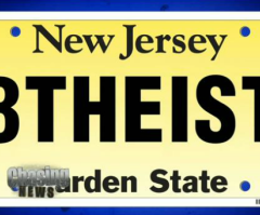 Atheist Woman Sues New Jersey for Rejecting '8THEIST' Vanity License Plate While Accepting 'BAPTIST'