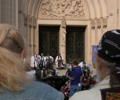 Washington National Cathedral Holds 'Blessing of the Bikes' for Rolling Thunder During Memorial Day Weekend