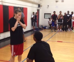 Basketball Player's Romantic Proposal Inspired by a Movie Scene Will Warm Your Heart