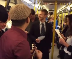 Passengers on the Subway Take Part in an Epic Journey and Sing Over the Rainbow Together