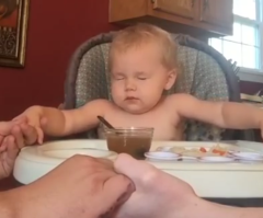 This Adorable Little Girl Prays Before Her Meal — It's Precious!
