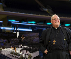 Pope Francis' Chair for Special Mass Built by Day Laborers Unveiled at NYC's Madison Square Garden