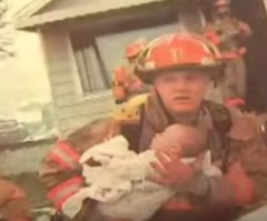 Firefighter Attends Graduation of a Baby That He Saved 17 Years Ago