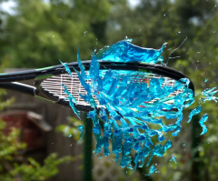 The Next Great Sport? Two Men Hit Jelly Discs With Tennis Rackets in Slow Motion (Video)