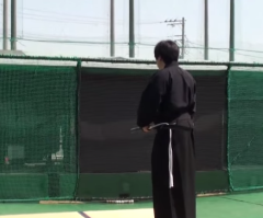 Watch How a Samurai Plays Baseball