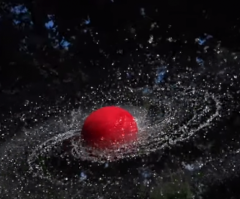 So Cool! 'Slow Mo Guys' Create Saturn-Like Images With Waterlogged Foam Ball
