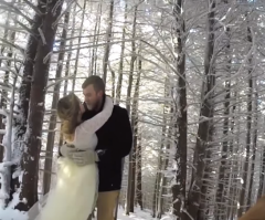 Fall in Love With This Couple's Winter Wonderland Wedding Filmed by Man's Best Friend (Video)