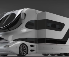(VIDEO) $3 Million RV Looks Like Mix of Sports Car, Building, and Clock?