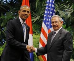 Castro Claims Cuba 'Defends Human Rights,' Has No Political Prisoners at Obama Press Conference