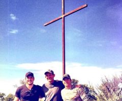 Actor Chris Pratt Builds Giant Cross to Celebrate Easter