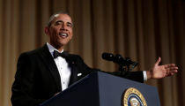 Obama Takes Aim at Hillary, Trump at His Last Washington Correspondents' Dinner