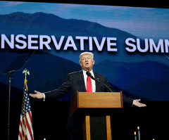 Donald Trump Fudges Facts to Attempt to Convince Conservative Summit He Is a Winner
