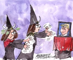 Wound-Up Witches Target Trump!