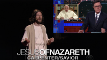 Stephen Colbert Mocks Pope Francis' Ted Talk With Jesus Skit (Video)