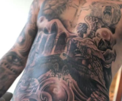 Justin Bieber Torso Tattoo: Pop Star's Giant New Inking Covers Up His Christian 'Son of God' Tattoo