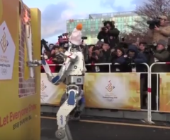 Humanoid Robot Carries Olympic Torch in South Korea; 85 Robots to Be Used at Winter Games