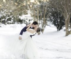 Beauty in Blizzard Wedding