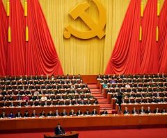 Christians 'Outraged and Helpless' as Communists Write 'Socialism's Core Values' on Church, Ban Kids