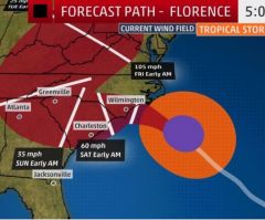 Hurricane Florence Tracker: Projected Path Map; Final Preparations Ahead of 'Storm of a Lifetime'