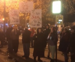 'Town deserves Jesus in it': Dozens of Christians protest in Ohio to bring back Nativity 