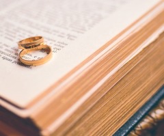 A wedding ceremony with God
