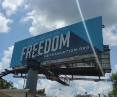 Pro-choice activists put up ‘Abortion is Freedom’ billboards outside Texas city